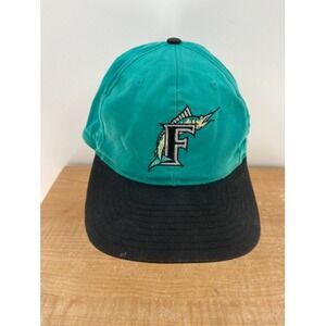 Vintage Florida Marlins Hat Twins Enterprise Men's Adjustable Teal Cap